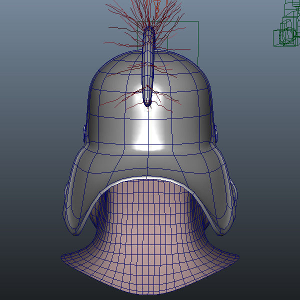 Roman soldier head 3D model_4