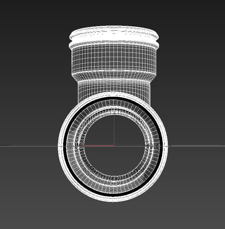 Plastic Pipe Tee 3D model_8