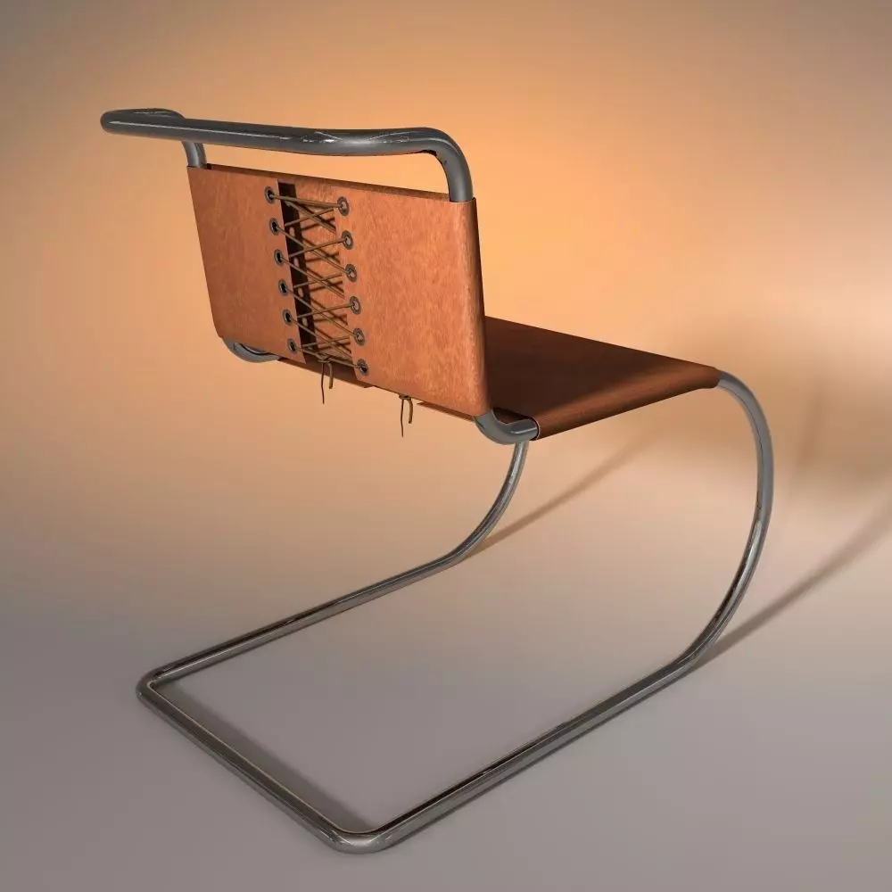 chair Design Mies van Rohen 3D model