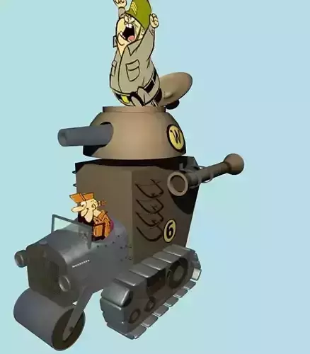 Wacky Races Car 6 3D Model