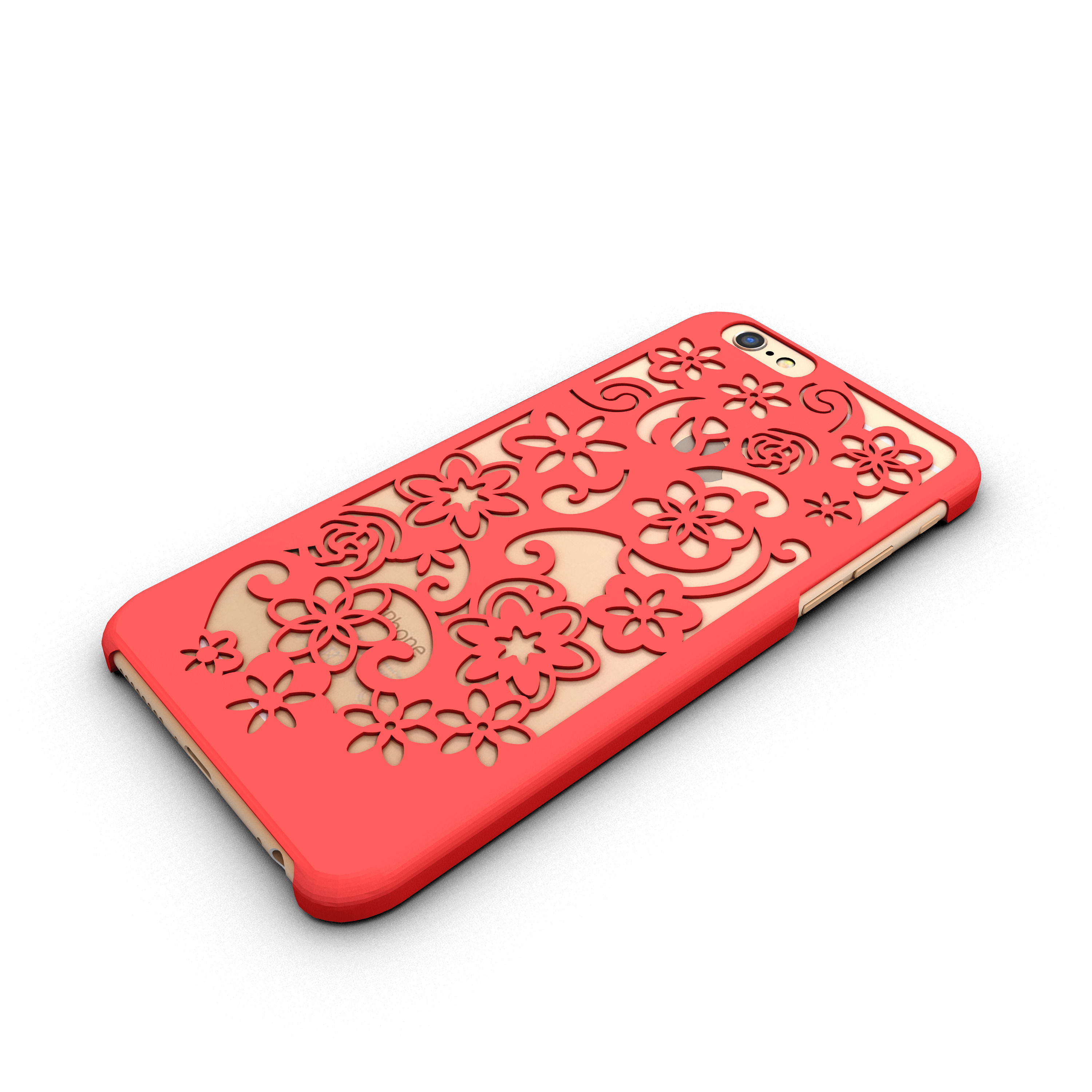 Flora Iphone 6 Case 3D print model_5