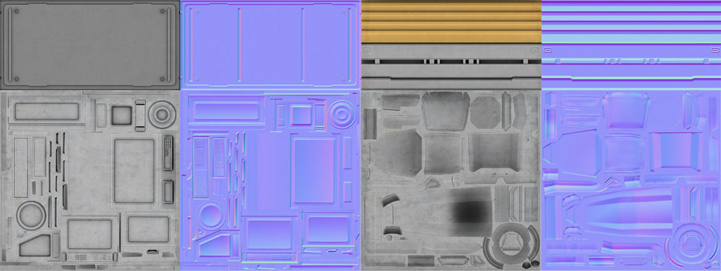 Sci-Fi Textures Pack Low-poly 3D model_3