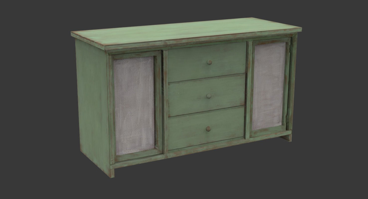 Old-School Props Pack Low-poly 3D model_3