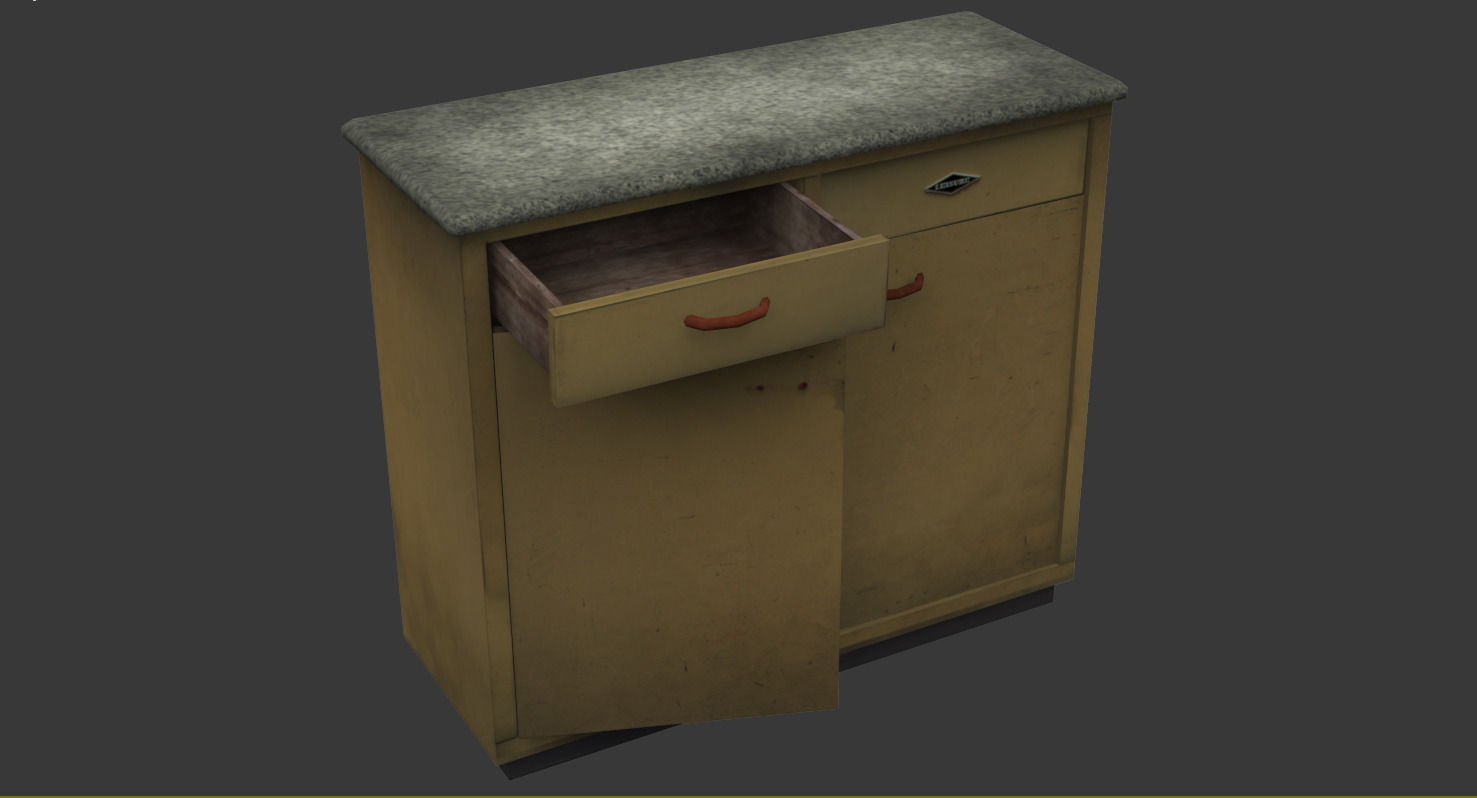 Old-School Props Pack Low-poly 3D model_16