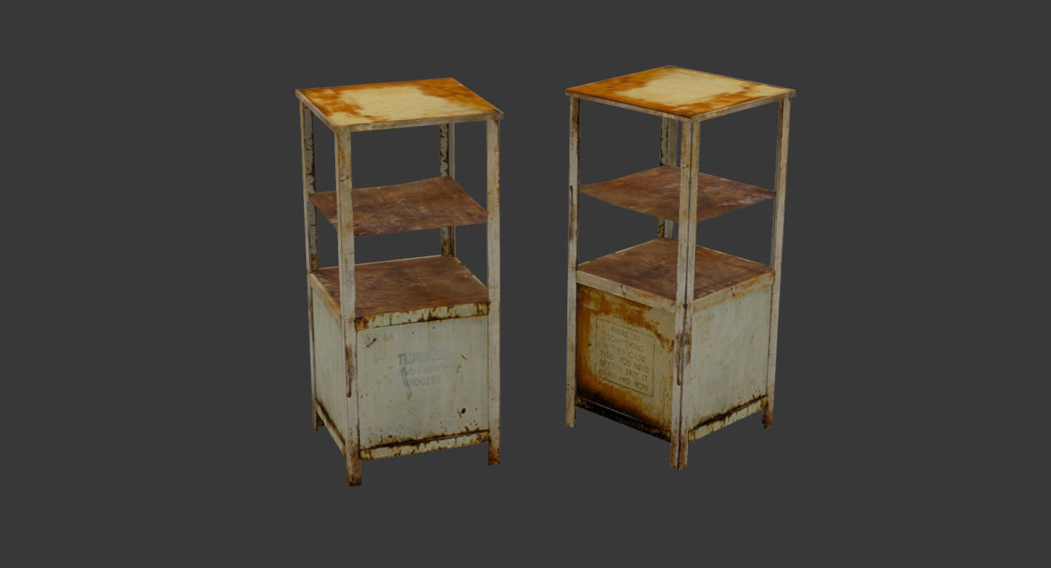 Old-School Props Pack Low-poly 3D model_7