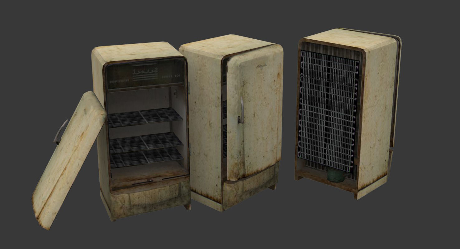Old-School Props Pack Low-poly 3D model_2