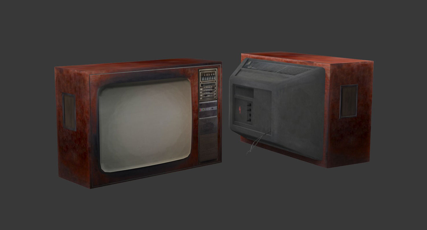 Old-School Props Pack Low-poly 3D model_8