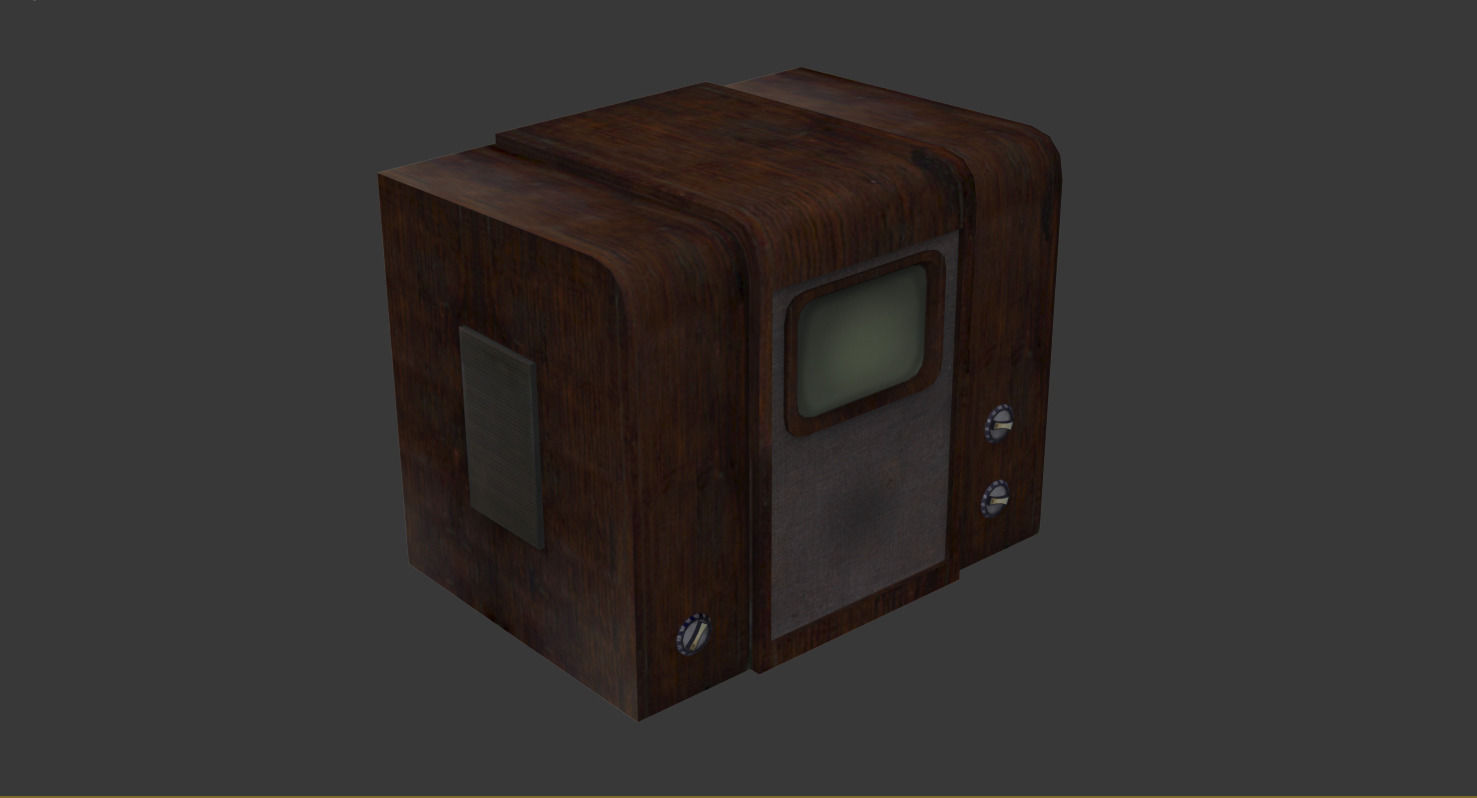 Old-School Props Pack Low-poly 3D model_15