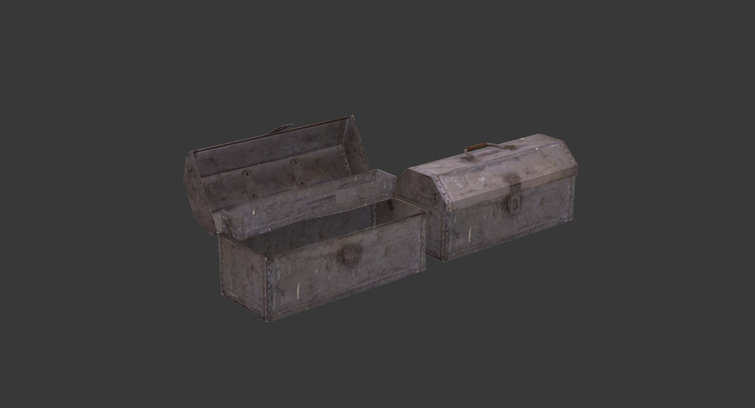 Old-School Props Pack Low-poly 3D model_9