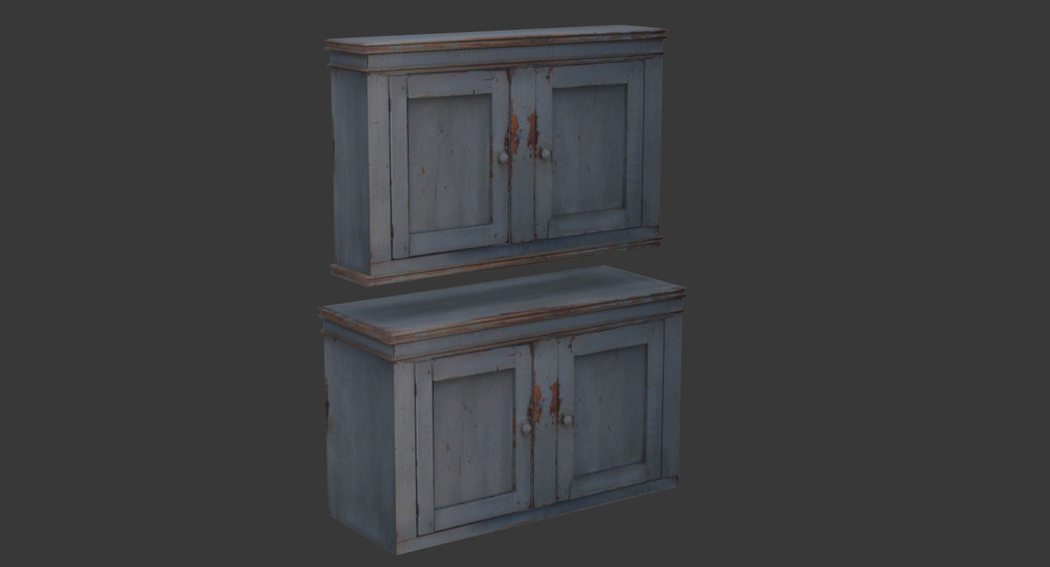 Old-School Props Pack Low-poly 3D model_1