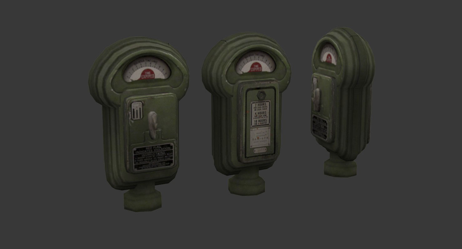 Old-School Props Pack Low-poly 3D model_13