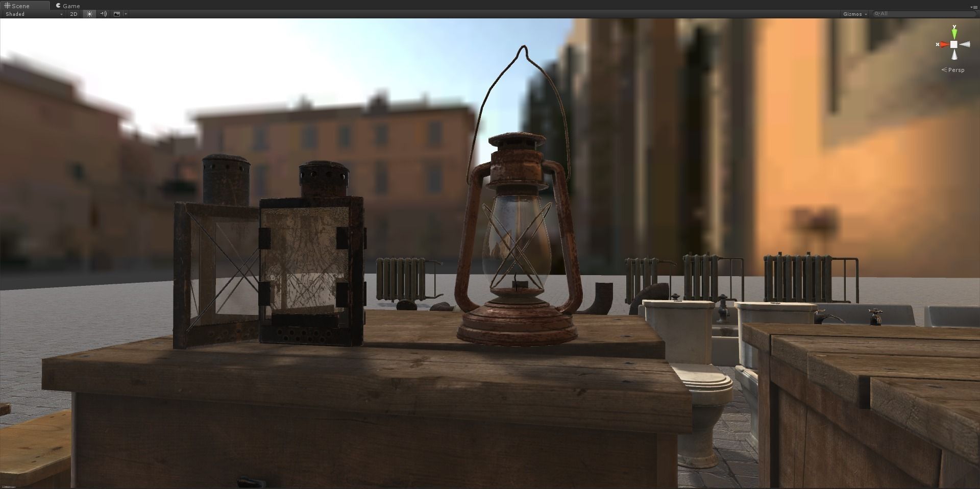 Urban Interior Props Pack Low-poly 3D model_0