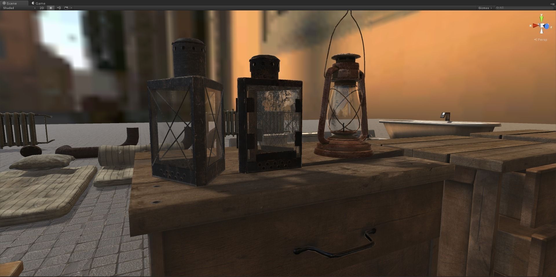 Urban Interior Props Pack Low-poly 3D model_6