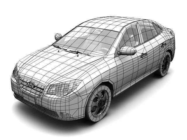 Hyundai Elantra Avante 2007 3D model_8