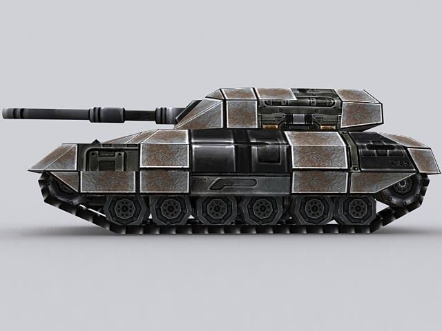 Sci-Fi Tank T-04 3D model_2