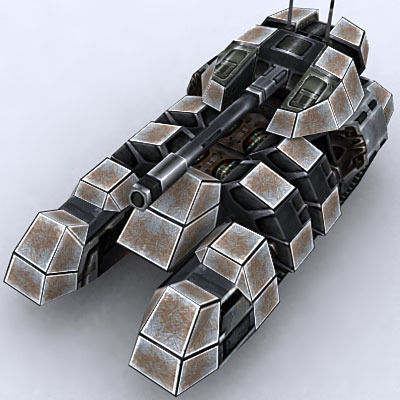 Sci-Fi Tanks collection Low-poly 3D model_70