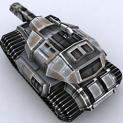Sci-Fi Tanks collection Low-poly 3D model_37