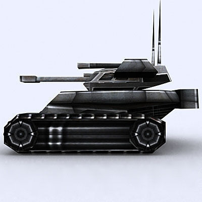 Sci-Fi Tanks collection Low-poly 3D model_65