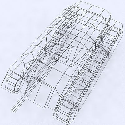 Sci-Fi Tanks collection Low-poly 3D model_61