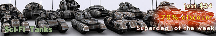 Sci-Fi Tanks collection Low-poly 3D model_68