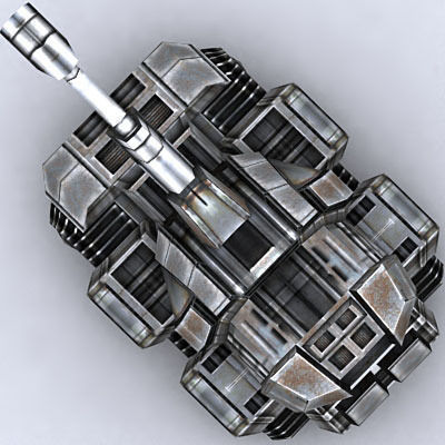 Sci-Fi Tanks collection Low-poly 3D model_58