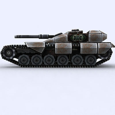 Sci-Fi Tanks collection Low-poly 3D model_63