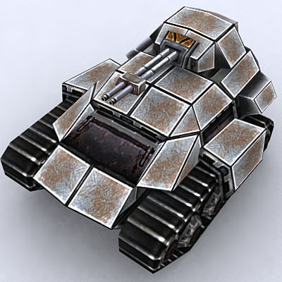 Sci-Fi Tanks collection Low-poly 3D model_81