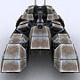 Sci-Fi Tanks collection Low-poly 3D model_13