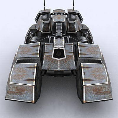 Sci-Fi Tanks collection Low-poly 3D model_20