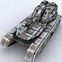 Sci-Fi Tanks collection Low-poly 3D model_33