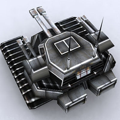 Sci-Fi Tanks collection Low-poly 3D model_106