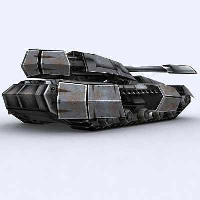 Sci-Fi Tanks collection Low-poly 3D model_34