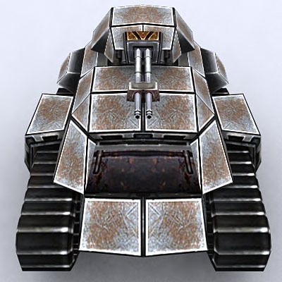 Sci-Fi Tanks collection Low-poly 3D model_14