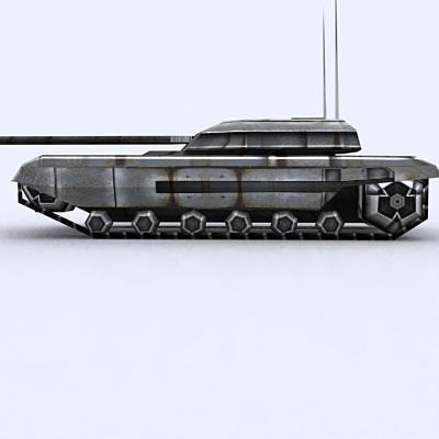 Sci-Fi Tanks collection Low-poly 3D model_59