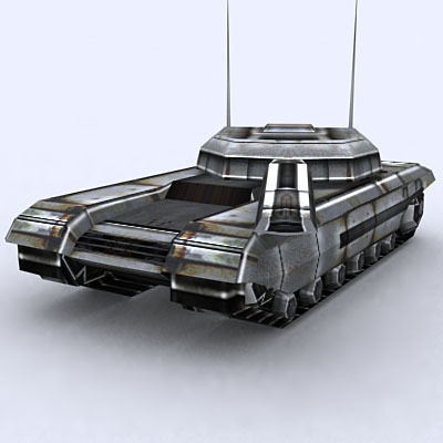Sci-Fi Tanks collection Low-poly 3D model_74