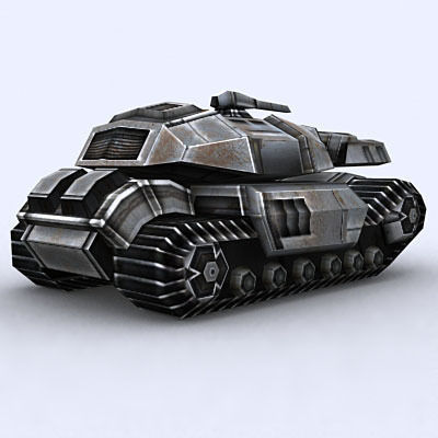 Sci-Fi Tanks collection Low-poly 3D model_62