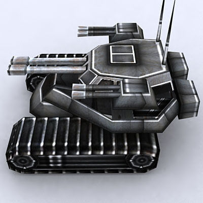 Sci-Fi Tanks collection Low-poly 3D model_135