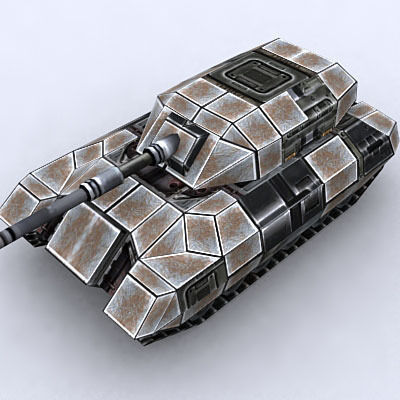 Sci-Fi Tanks collection Low-poly 3D model_115