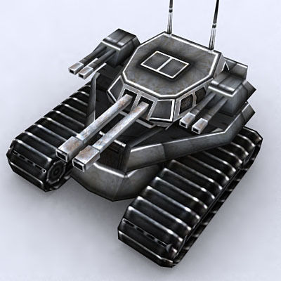 Sci-Fi Tanks collection Low-poly 3D model_113