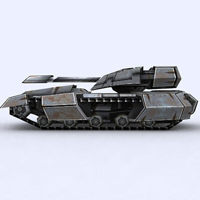 Sci-Fi Tanks collection Low-poly 3D model_40