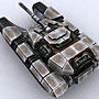 Sci-Fi Tanks collection Low-poly 3D model_42