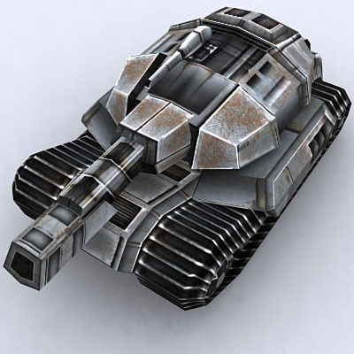 Sci-Fi Tanks collection Low-poly 3D model_66