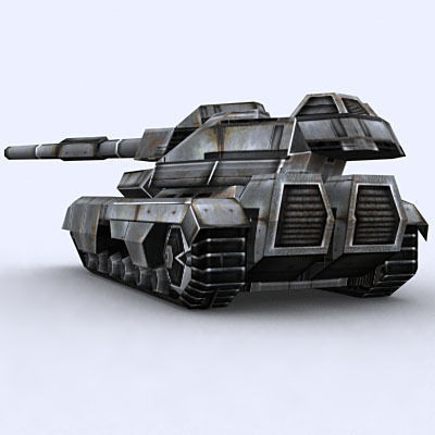 Sci-Fi Tanks collection Low-poly 3D model_6