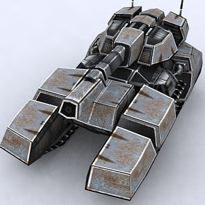 Sci-Fi Tanks collection Low-poly 3D model_46