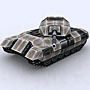 Sci-Fi Tanks collection Low-poly 3D model_24