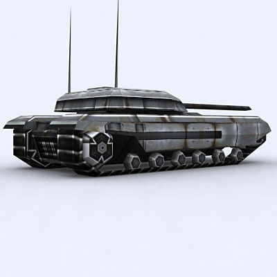 Sci-Fi Tanks collection Low-poly 3D model_101