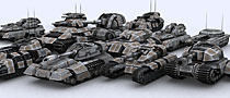 Sci-Fi Tanks collection Low-poly 3D model_117
