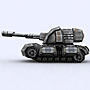 Sci-Fi Tanks collection Low-poly 3D model_121