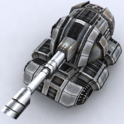 Sci-Fi Tanks collection Low-poly 3D model_43