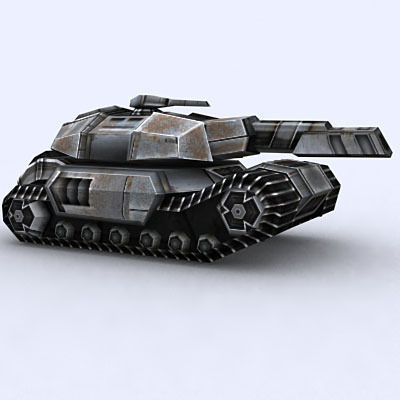 Sci-Fi Tanks collection Low-poly 3D model_137